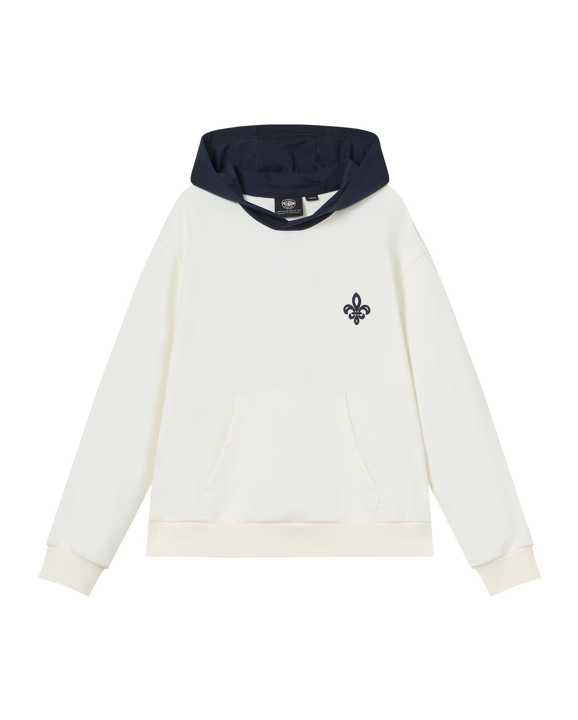 1912857-262 | WOMEN'S IRIS LOGO COLOR BLOCKS HOODIE | MARSHMALLOW