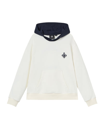 1912857-262 | WOMEN'S IRIS LOGO COLOR BLOCKS HOODIE | MARSHMALLOW