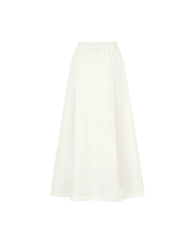 1913047-262 | WOMEN'S IRIS LOGO MIDI SKIRT | MARSHMALLOW