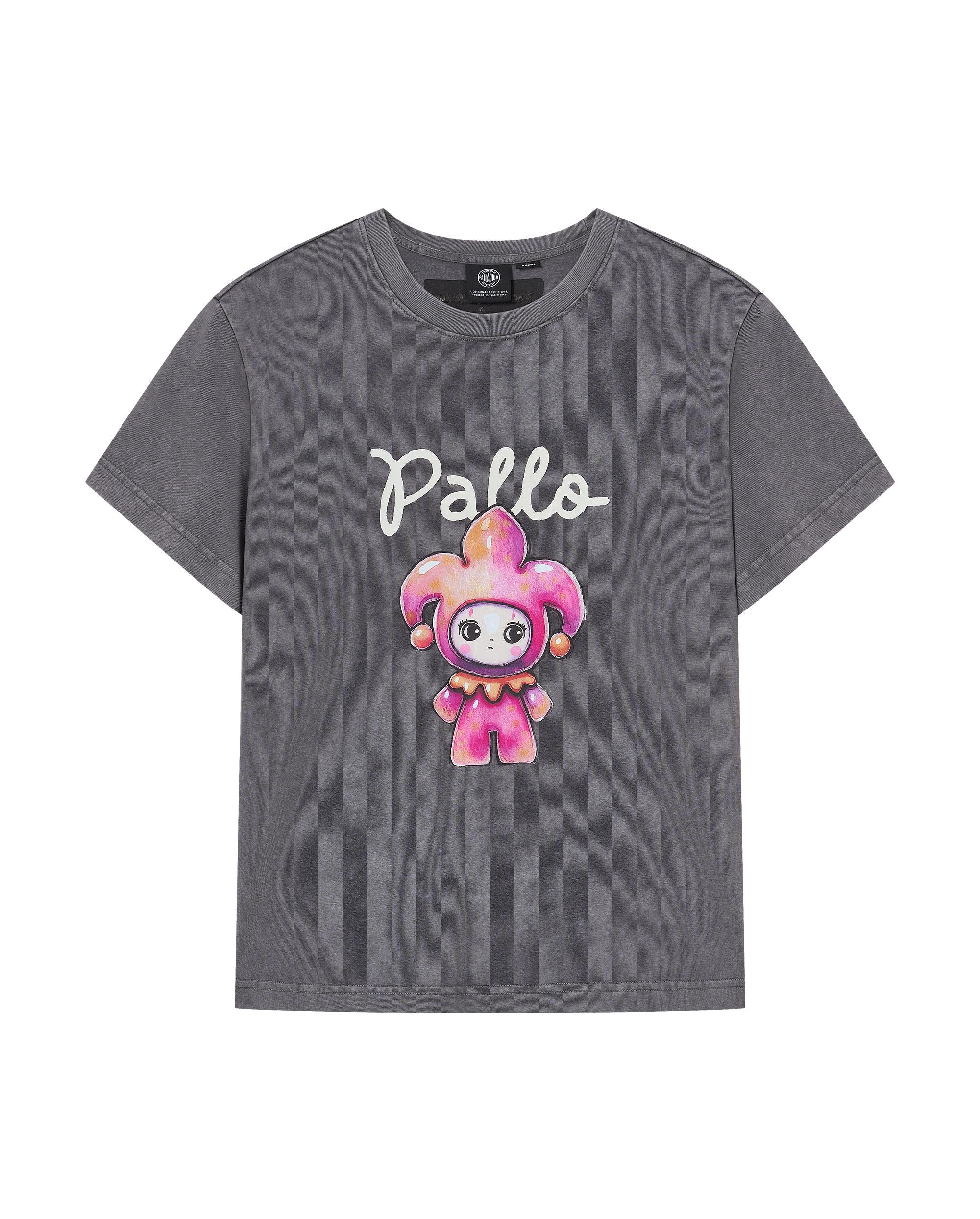 1913614-129 | WOMEN'S PALLA PRINTED LOOSE FIT COTTON T-SHIRT | SMOKED PEARL