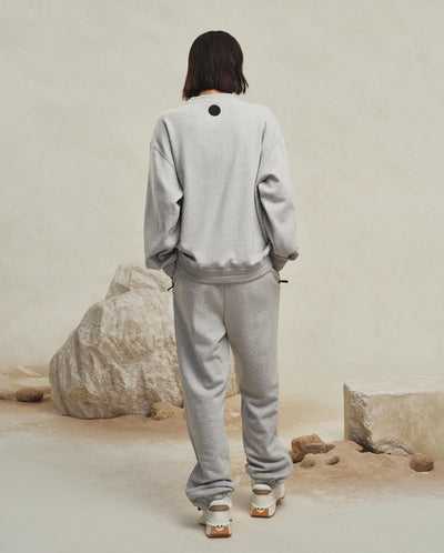 197829-031 | WOMEN'S LOGO DROPPED SHOULDERS COTTON SWEATSHIRT
