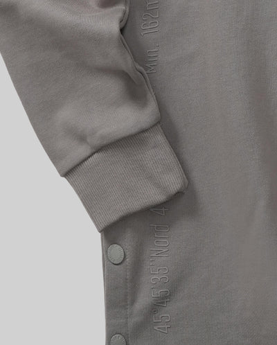 198368-071 | WOMEN'S PALLADIUM LOGO SIDE-SPLIT DRESS | GRAY FLANNEL