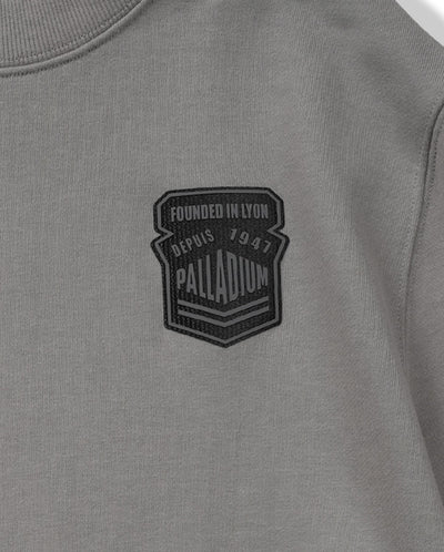 198368-071 | WOMEN'S PALLADIUM LOGO SIDE-SPLIT DRESS | GRAY FLANNEL