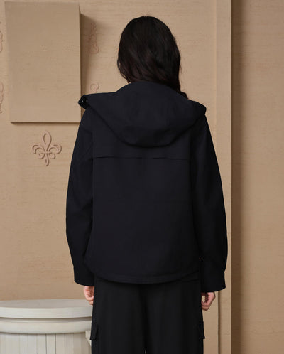 199769-032 | WOMEN'S PALLADIUM LOGO CARGO HOODED JACKET | TAP SHOE