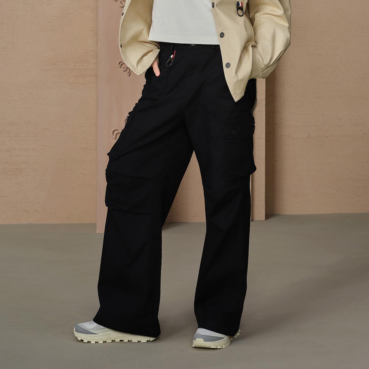 199786-032 | WOMEN'S PALLADIUM LOGO CARGO WIDE-LEG PANTS | TAP SHOE