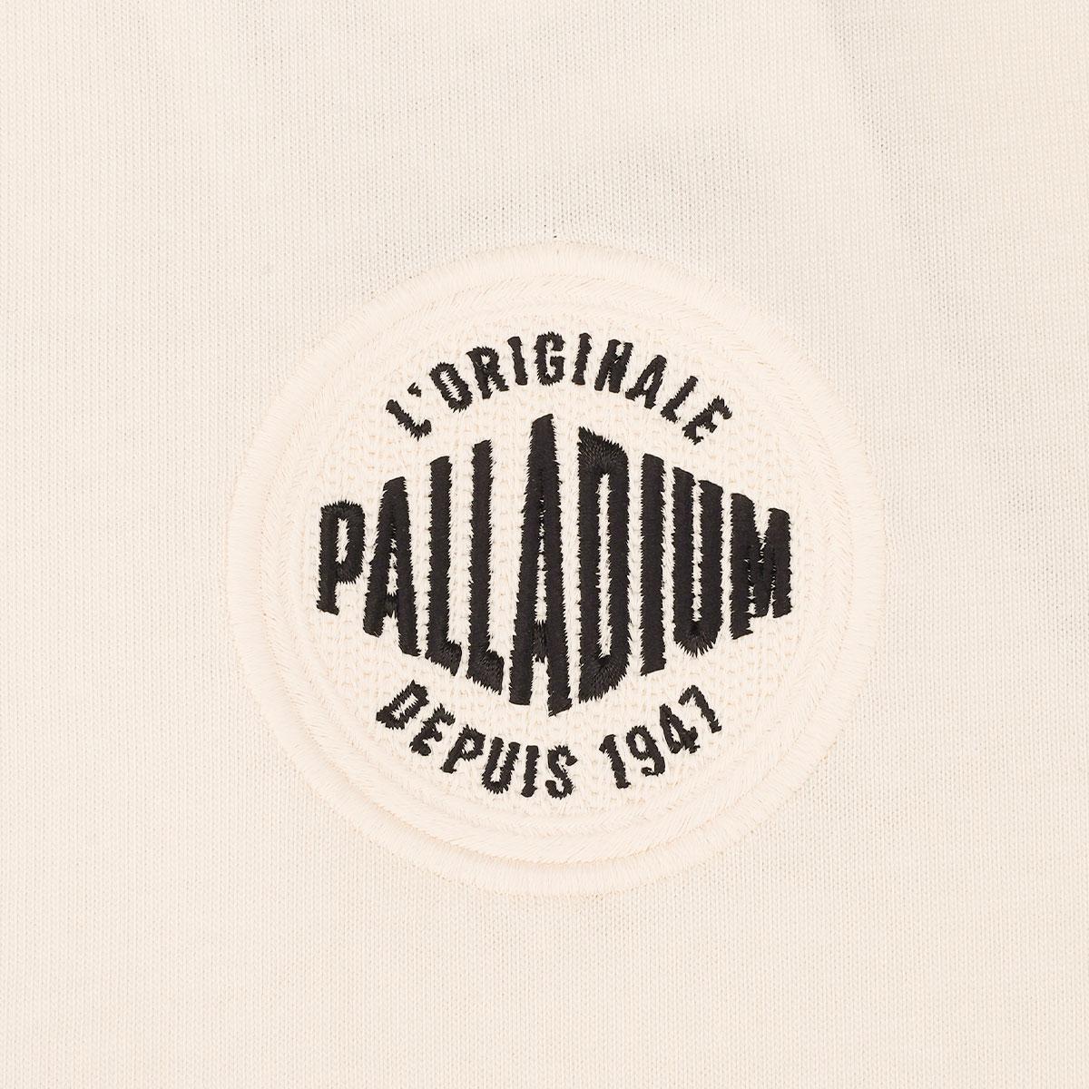 199812-262 | WOMEN'S PALLADIUM LOGO LOOSE FIT COTTON T-SHIRT | MARSHMALLOW