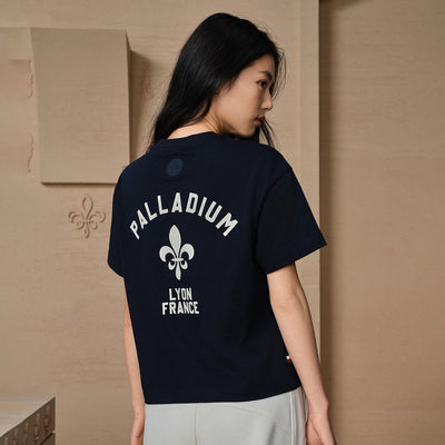 199812-406 | WOMEN'S PALLADIUM LOGO LOOSE FIT COTTON T-SHIRT | SALUTE