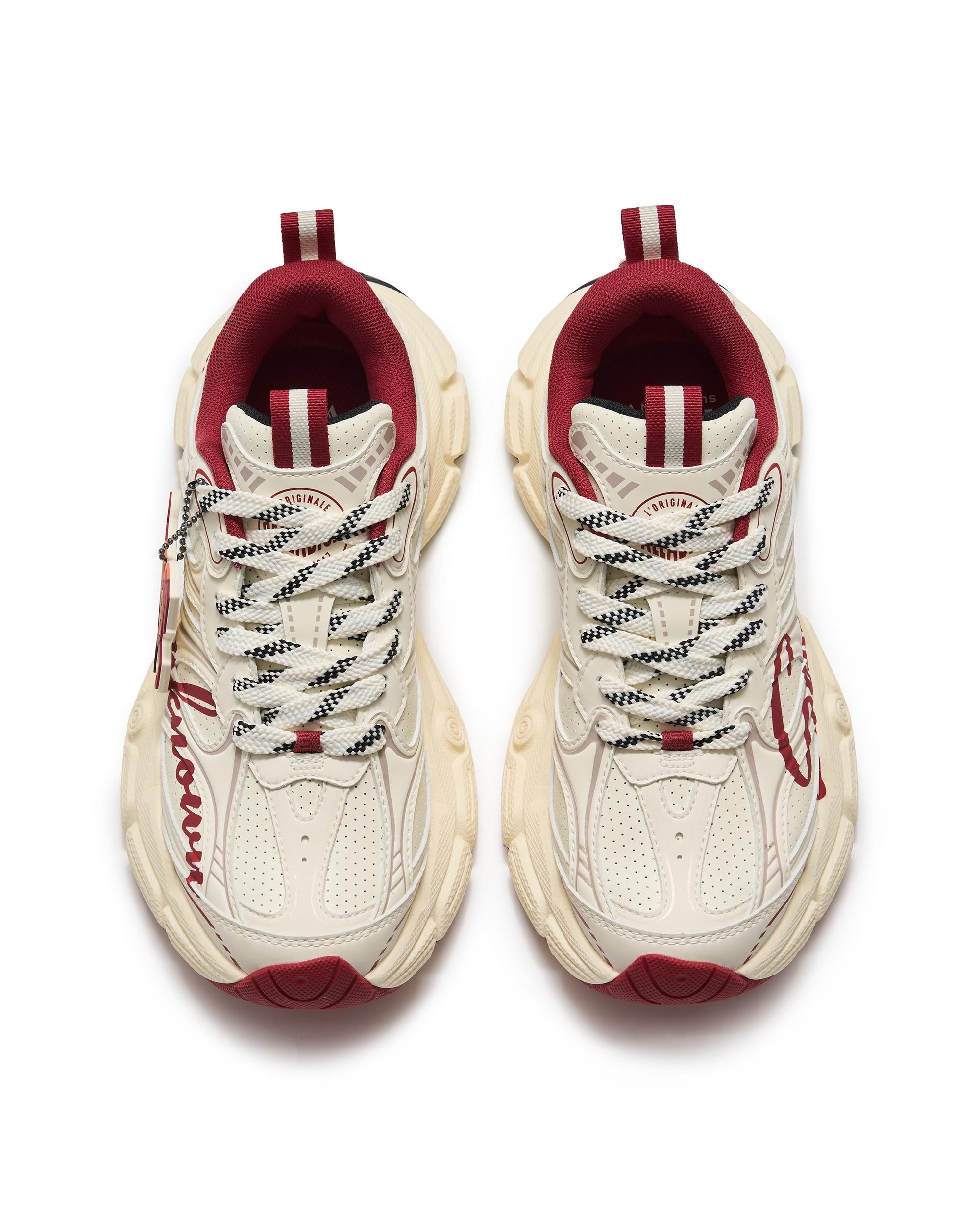 94840-024-M | WOMEN'S PALLAEIFFEL CNY SNEAKERS | GY/RD/WT