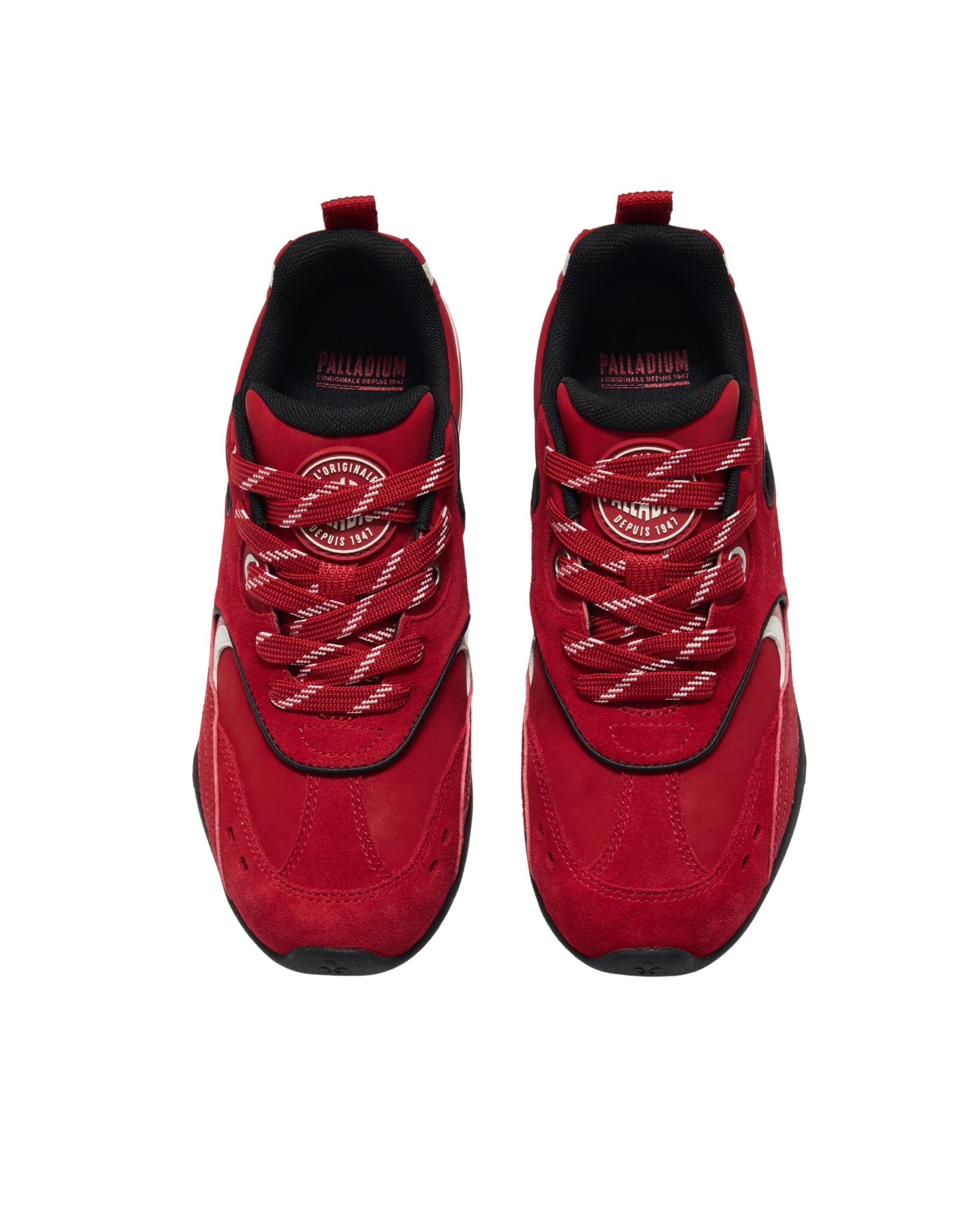 94911-603-M | WOMEN'S PALLARACE SUEDE SNEAKERS | RED/BLACK