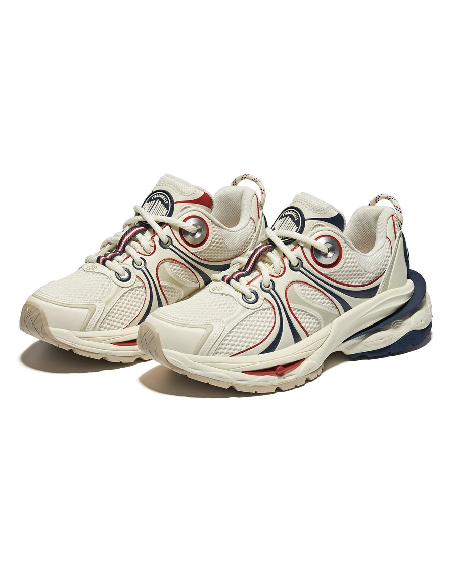 99319-113-M | WOMEN'S PALLALOOP SNEAKERS | BEIGE/RED/BLUE