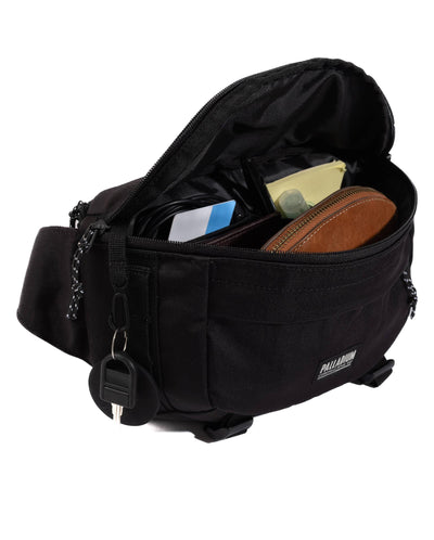 BG655-008 | PALLADIUM LOGO WATER REPELLENT WAIST BAG | BLACK