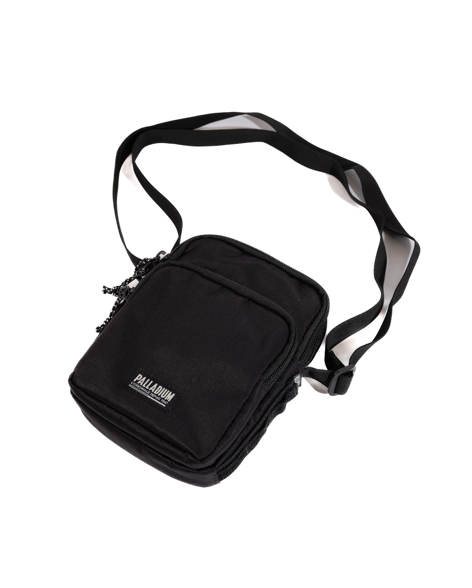 BG656-008 | PALLADIUM LOGO WATER REPELLENT CROSSBODY BAG | BLACK