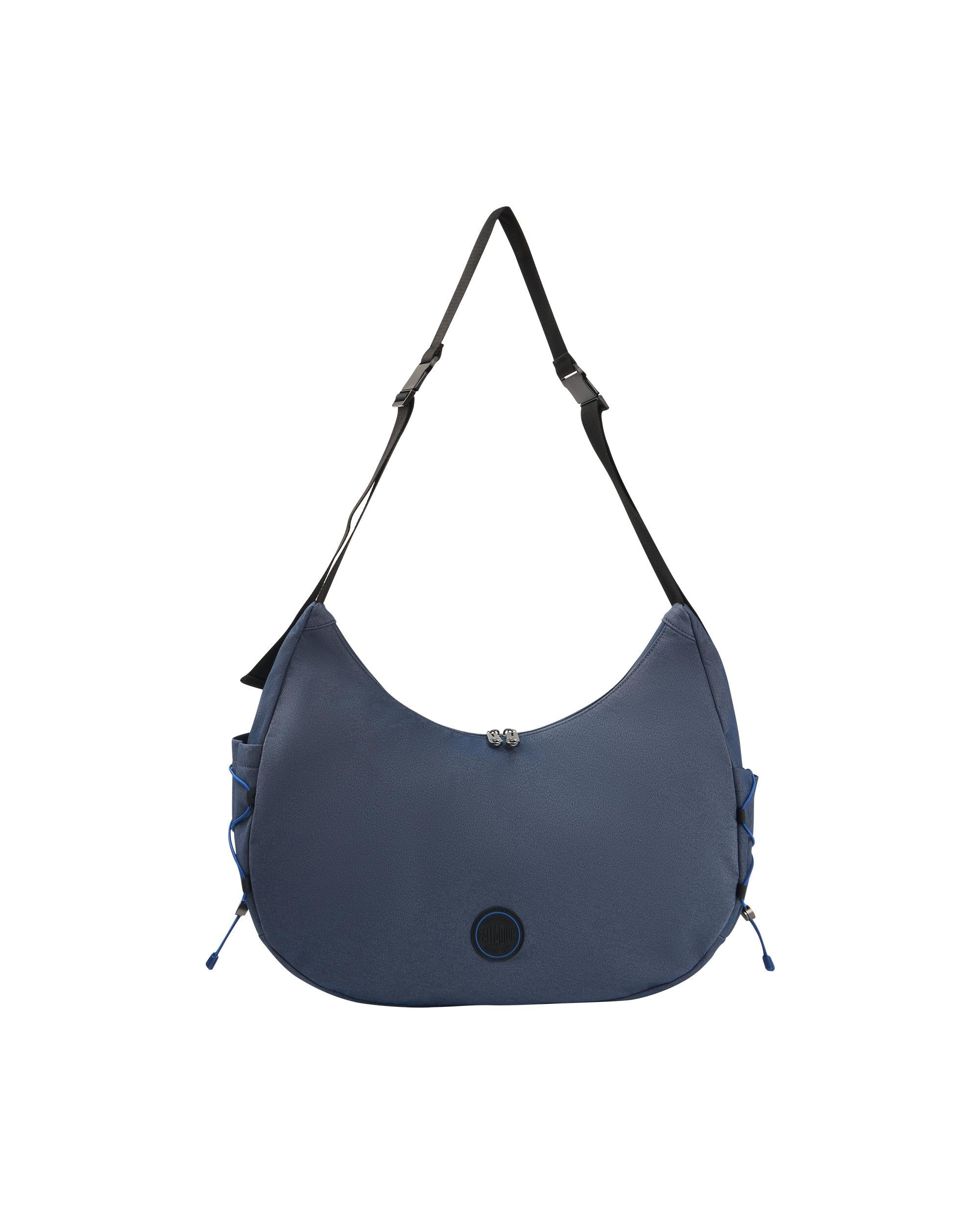 BG699-481 | BLUE CIRCLE LOGO WATER REPELLENT CROSSBODY BAG | VINTAGE INDIGO
