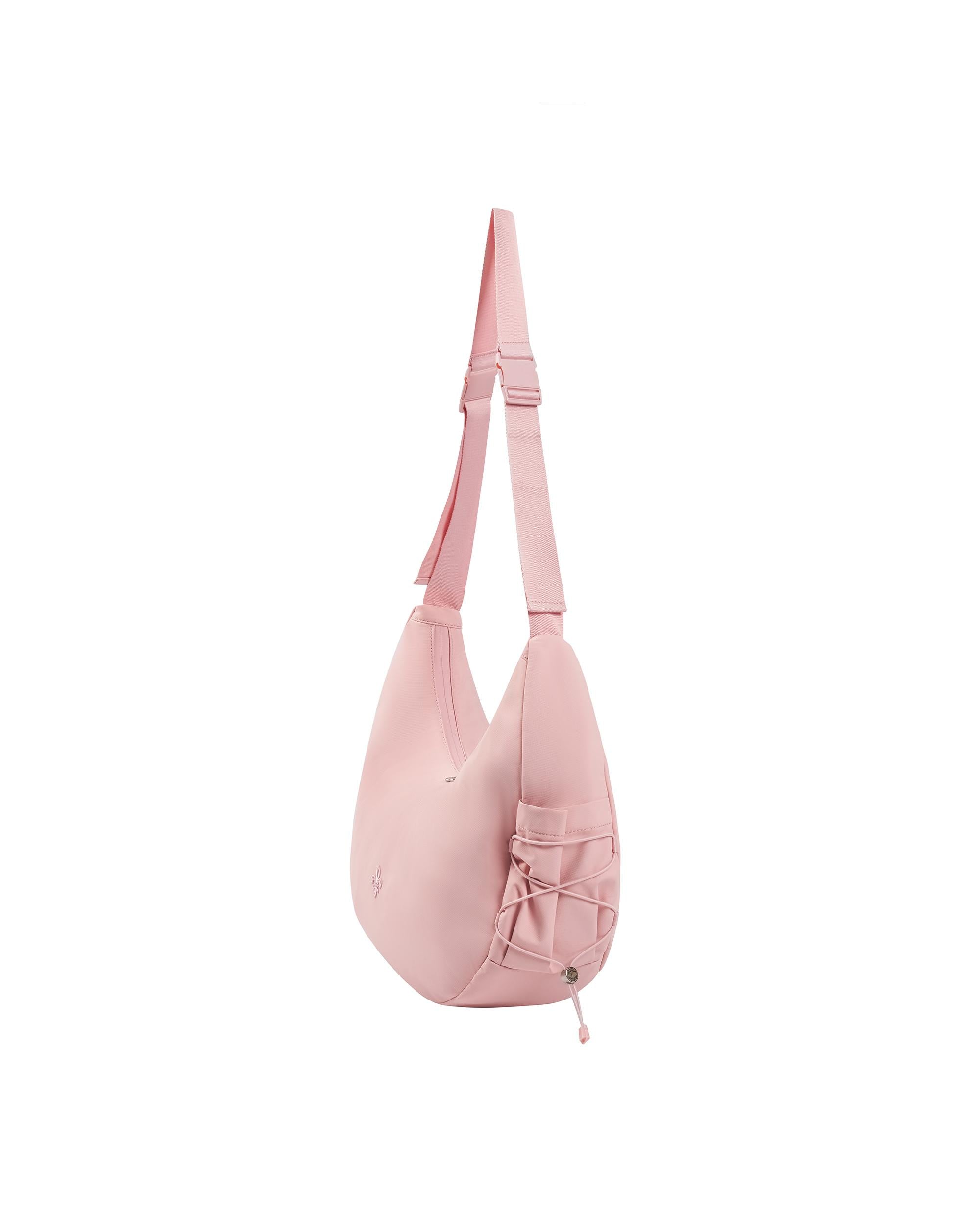 BG700-697 | IRIS LOGO WATER REPELLENT CROSSBODY BAG | CORAL BLUSH