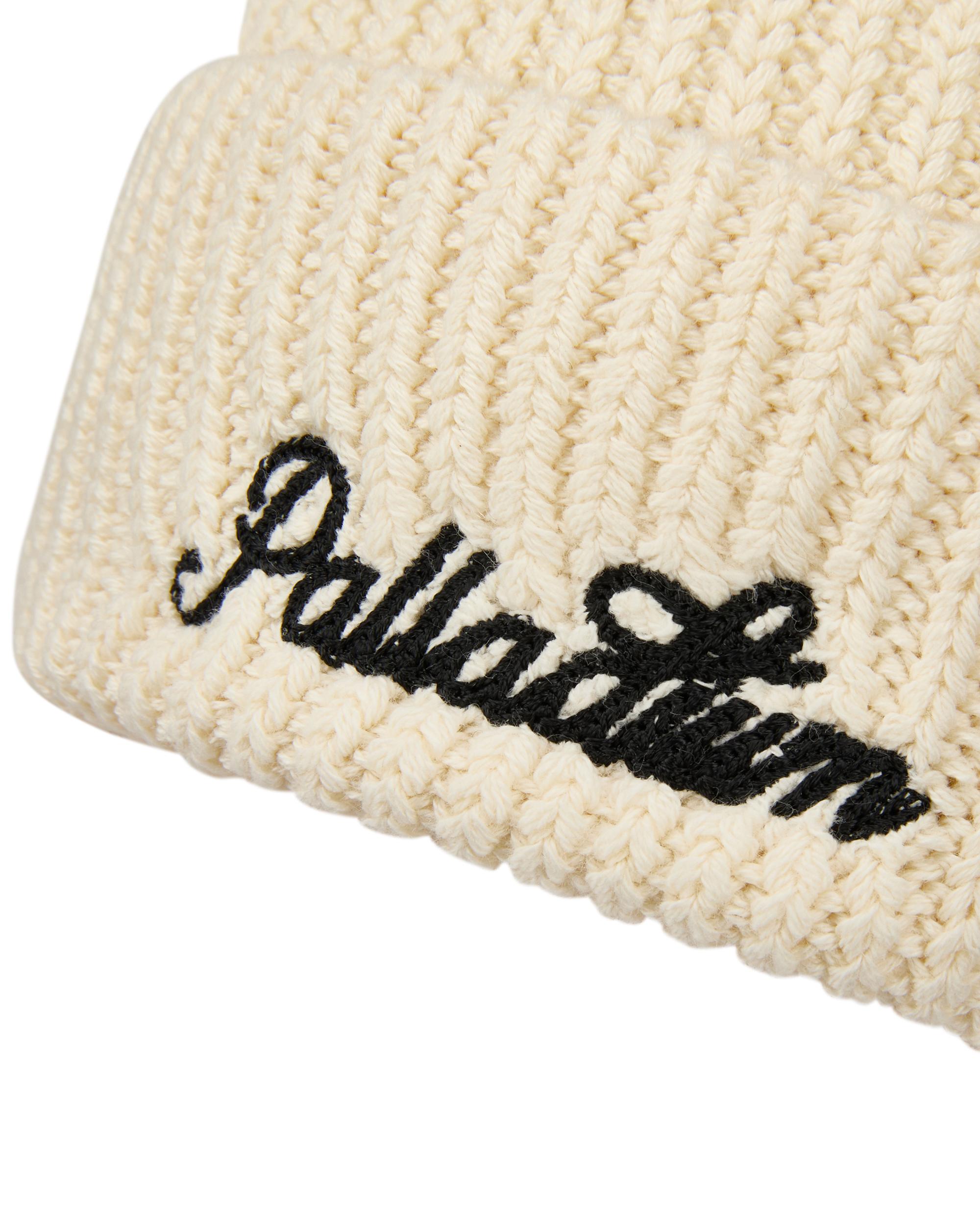 C3547-262 | EMBROIDERED PALLADIUM LOGO BEANIE | MARSHMALLOW