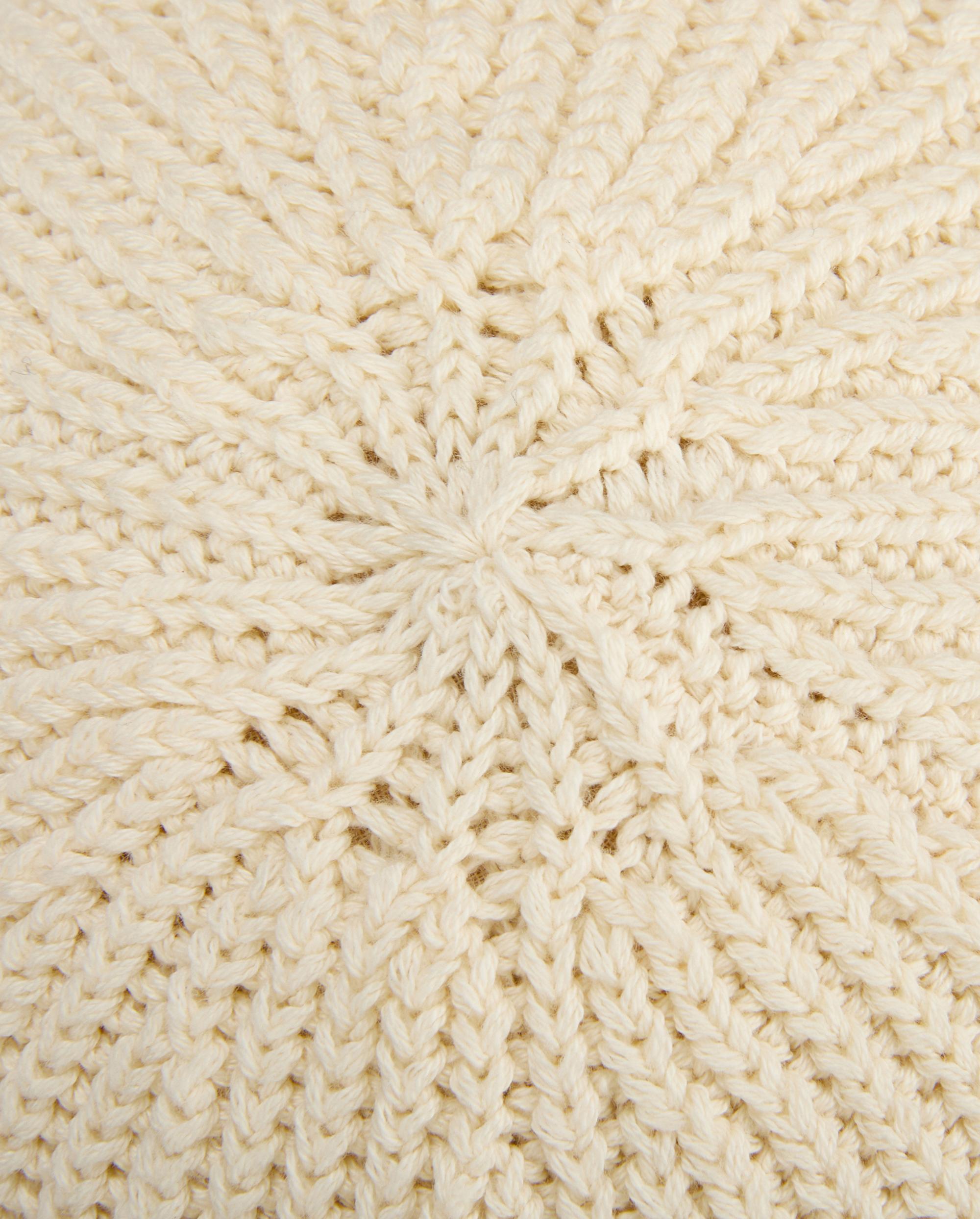 C3547-262 | EMBROIDERED PALLADIUM LOGO BEANIE | MARSHMALLOW